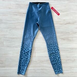 NWT Good American Ombré Blue Leopard Prints Leggings